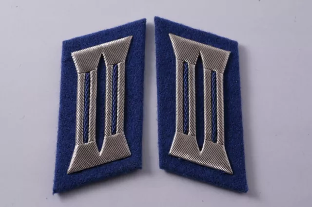 East German DDR Transportpolizei Police Badge Higher Rank Collar Tab Board TRAPO