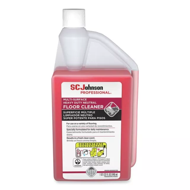 SC Johnson 680081 32 oz. Squeeze & Pour Neutral Floor Cleaner, Fresh (6/CT) New
