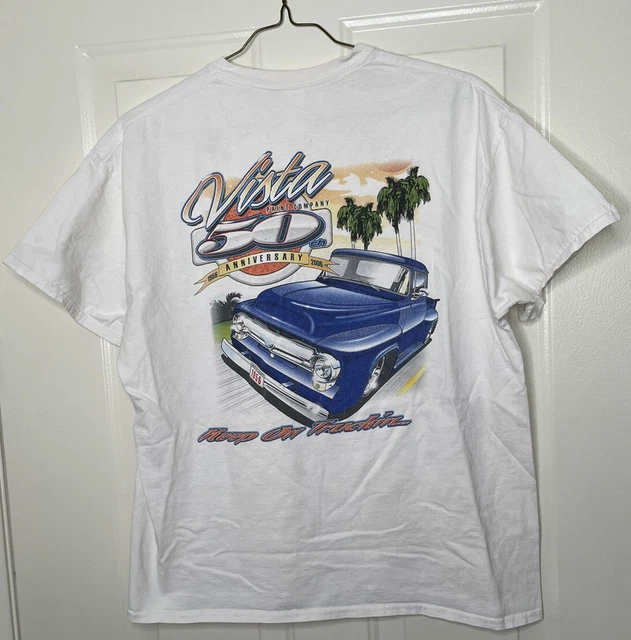 Vista Paint 50th Anniversary 2006 Keep On Truckin Chevy Hot Rod Shirt XL - READ