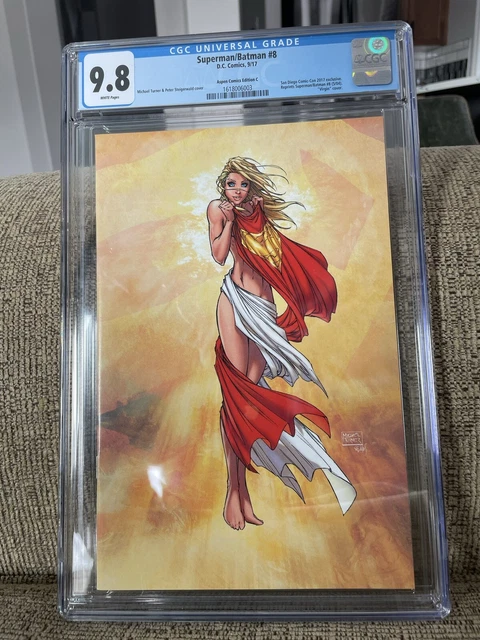 Superman/Batman 8 2017 Sdcc Turner Aspen Comics Virgin Supergirl  🔑Rare Cgc 9.8
