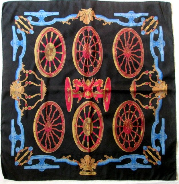 Foulard Hermès Bouddha Rare - 100% Soie - Rouge - Vintage - Occasion