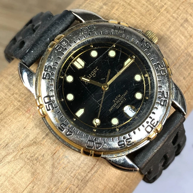 Orologio Da Polso Al Quarzo Taport Per Uomo, Quadrante Quadrato Nero, Cinturino In Pelle, Diametro 4 Cm, Con Sacchetto Regalo E Batteria Di Ricambio