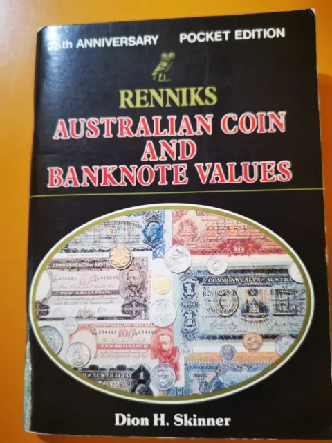 1990  RENNIKS  POCKET   AUSTRALIAN  COIN & BANKNOTE Catalogue. 25th Anniversary
