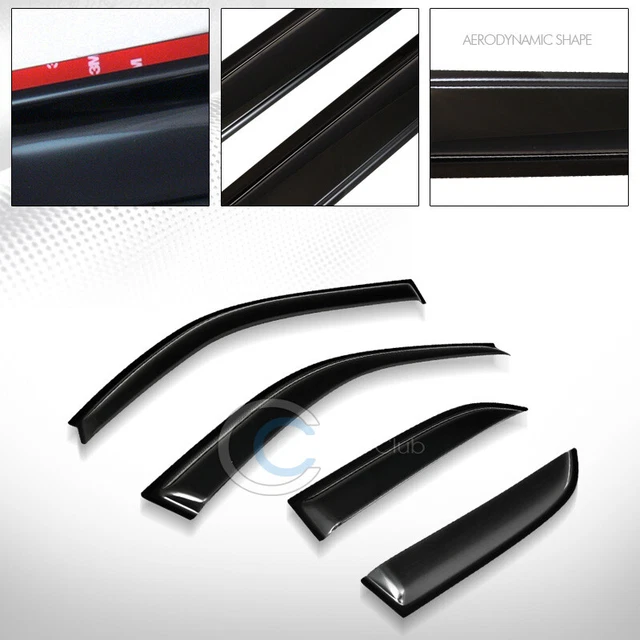 Fits 92-96 Camry Sun/Rain/Wind Guard Smoke Shade Vent Deflector Window Visors v2