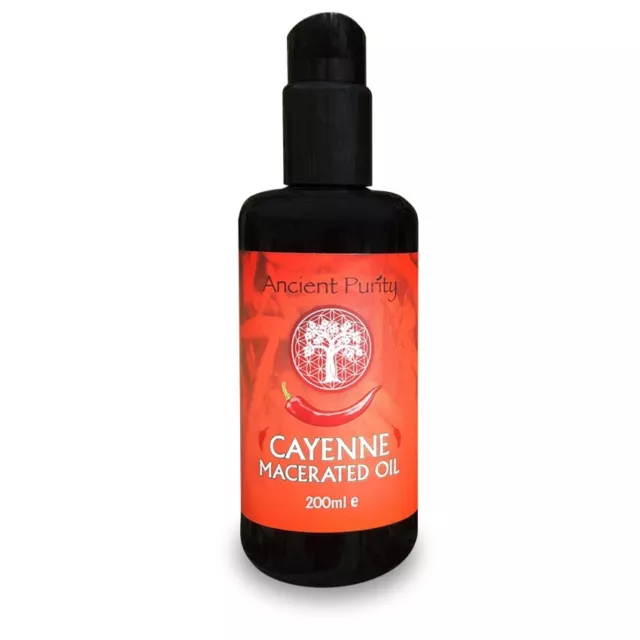 Cayenne Macerated Oil / Long Sunshine Infused / Heart Health / 200 ml