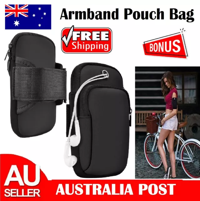 Universal Outdoor Sports Armband Case Pouch Phone Holder Gym Running Jogging bag