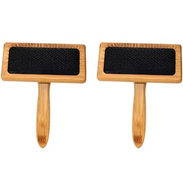 Wooden Carding Brushes Needle Felting Cleaner Comb with Handle Professional D8H4