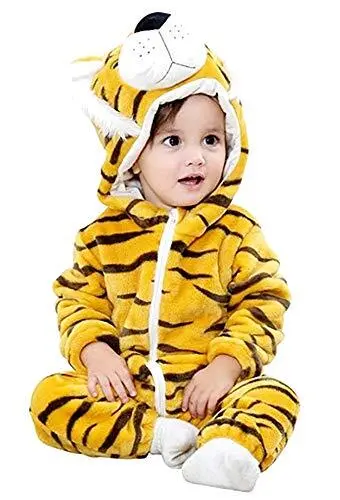 Pigiama tigre pigiamone tigrotto Bambino senza piedi pile Costume L.40035