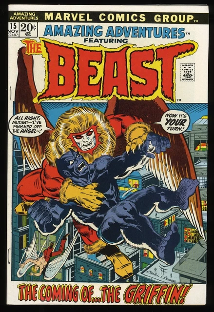 Amazing Adventures #15 VF/NM 9.0 Beast! 1st Appearance The Griffin! Marvel 1972