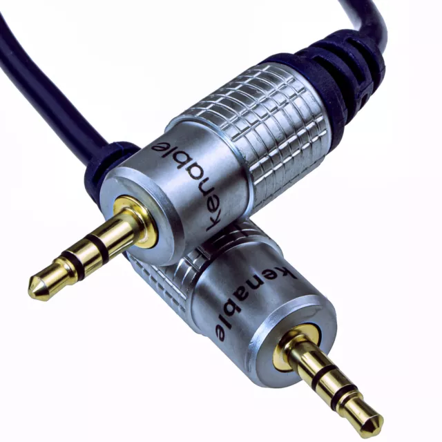 3M HQ Blindé 3.5mm Aux Stéréo Jack à Jack sans Oxygène Cuivre Audio Câble Or