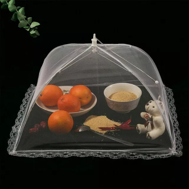 30 cm Pop up Food Cover Protector Collapsible Umbrella Fly Mesh Net BBQ Covers