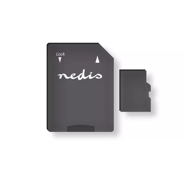Tarjeta de memoria Nedis microSDXC SDXC 64 GB 80 MB/s UHS-I Clase 10