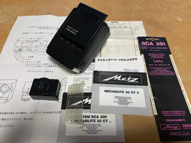 Metz mecablitz 32CT3 & SCA351 For LEICA TTL stroboscope Japan