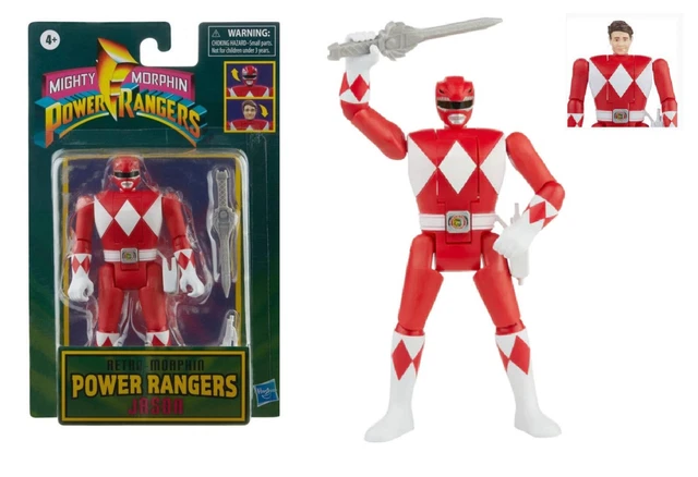 NEW MIGHTY MORPHIN Power Rangers Retro-Morphin Red Ranger Jason Toy ...