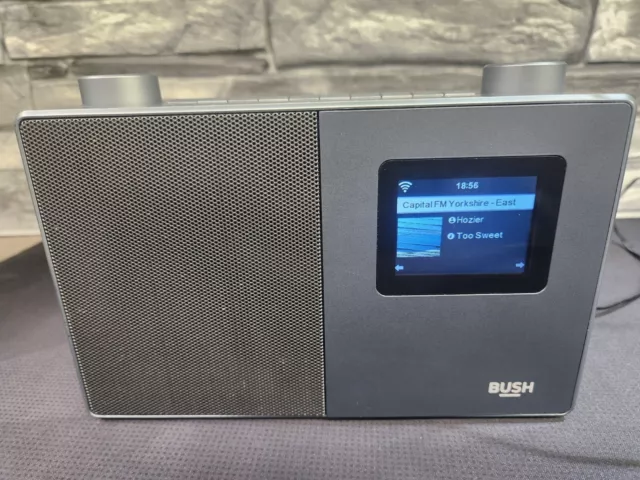 Bush Grey Internet Radio With Bluetooth  | LCD display used good