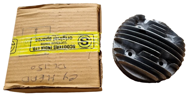 Ukscooters Lambretta 175cc Cylinder Head – 62mm, Fits SX TV GP LI Models, Includes 2 Gasket Clearances (New Other)