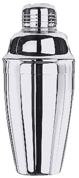 Contacto Cocktailshaker Cobbler Cocktail Shaker dreiteilig aus Edelstahl 0,7 l