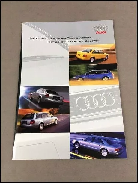 1999 Audi 36-page Original Car Sales Brochure - A4 A6 A8 quattro avant