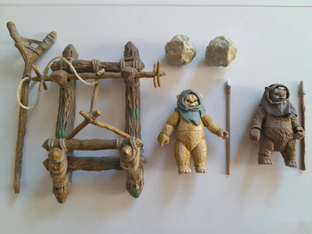 Figurines Star Wars Hasbro – Logray Et Wicket (Ewoks) – Potf 1998 – 3,75″
