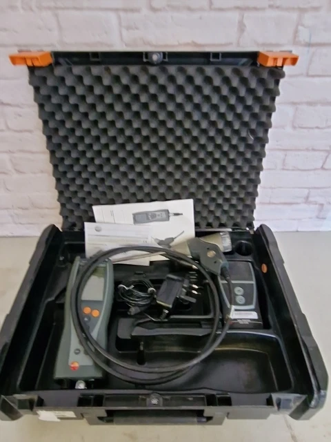 Testo 327-1 Kit Analizzatore Fumi Con Caricabatterie Inc Vasche (8)