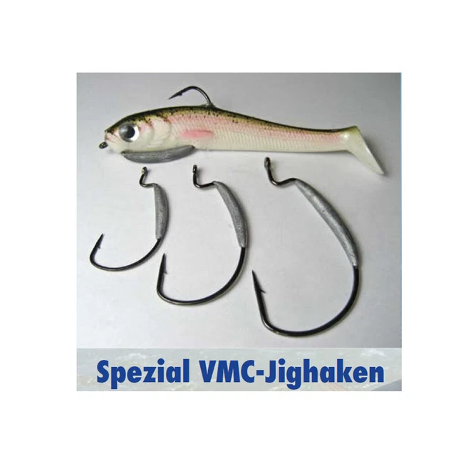 Behr Spezial Jighaken Offsethaken mit Gewicht Swimbait Haken Raubfisch Shop