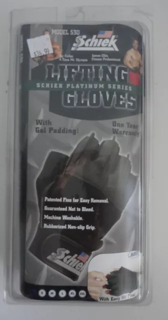 Schiek Platinum Series Model 530 Weight Lifting Gloves NEW Size XS