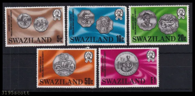 1979 Swaziland Coins SG327-331 Set UM MNH