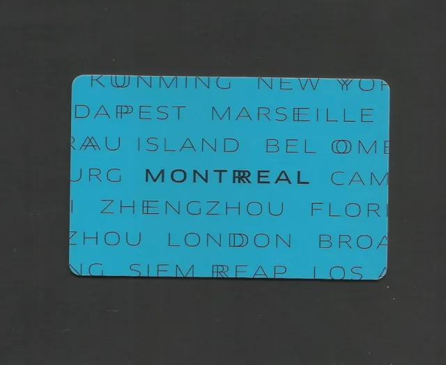 Canada Montreal Sofitel  Hotel Room Key Card