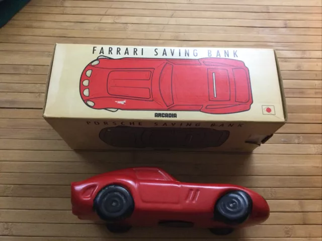 Vintage Arcadia Ferrari Savings Bank With Box