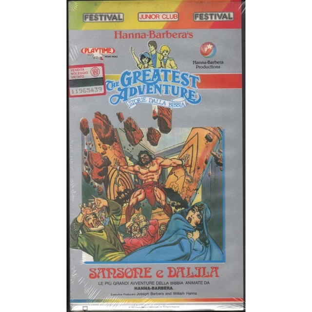 Samson Adventure Time THE GREATEST ADVENTURE: Samson and Delilah VHS Hanna Barbera Univideo ...