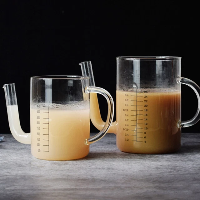 Distributore di olio donna incinta tazza separatore grasso brocca da tè ghiacciata
