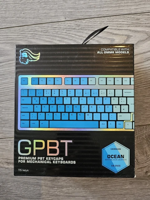 GLORIOUS PREMIUM GPBT Keycaps 115 PBT keycaps ISO GERMAN layout ...