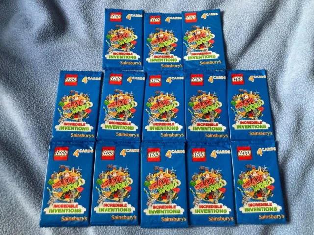 13 x Sainsburys Lego Create The World 2018 Incredible Inventions Unopened Packs