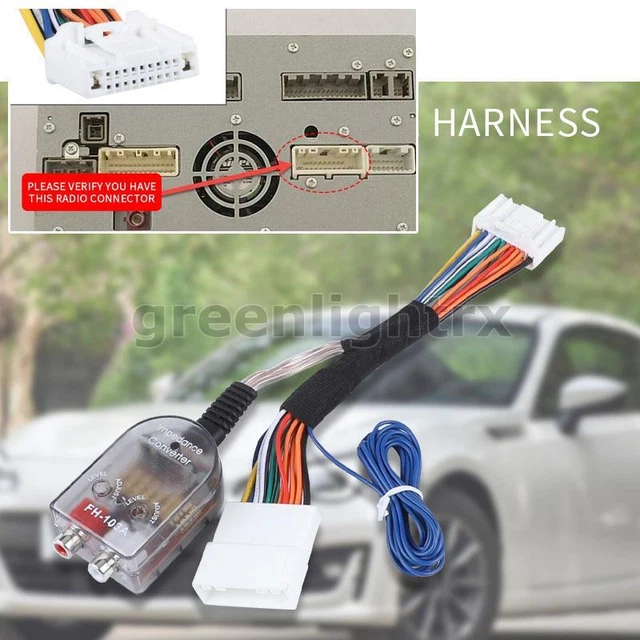 RADIO STEREO ADD A Subwoofer Amplifier Adapter Wiring Harness For