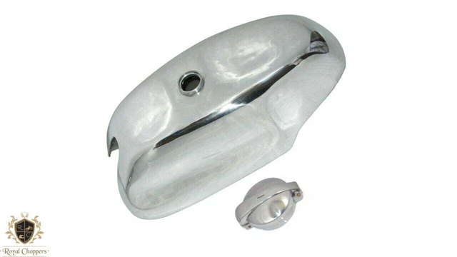 Réservoir Carburant Aluminium Bleu Pétrole Pour Yamaha XT 500 - Neuf Avec Bouchon AEspares