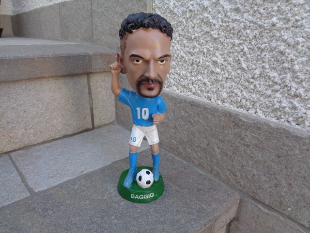 STATUA &amp;ROBERTO BAGGIO&amp; ITALIA - ALTA CIRCA 21 Cm. MATERIALE TIPO ...