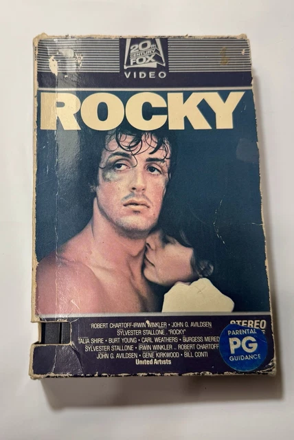 ROCKY (1976) VHS 1982 20th Century Fox Video Drawer Box 4546 RARE ...