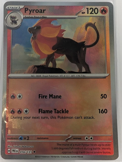 PYROAR (POKE BALL Pattern) Uncommon SV: Prismatic Evolutions 016/131 NM ...