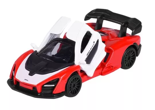 MAJORETTE RACING McLAREN SENNA RED 1:56 DIE CAST METAL MODEL NEW IN BLISTER