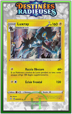 Myboost X Epée et Bouclier 4.5 Destinées Radieuses Luxray 33/72 Holo Coffret de 10 Cartes Pokémon Françaises 