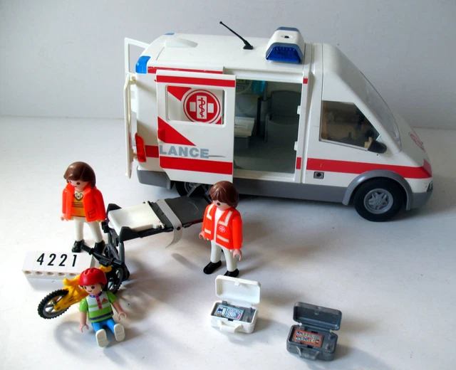 PLAYMOBIL - RÉF 4221 - Ambulance avec Gyrophare - Complet EUR 22,00