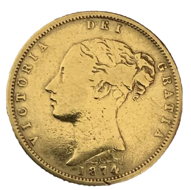 1874 Half Sovereign Gold Coin