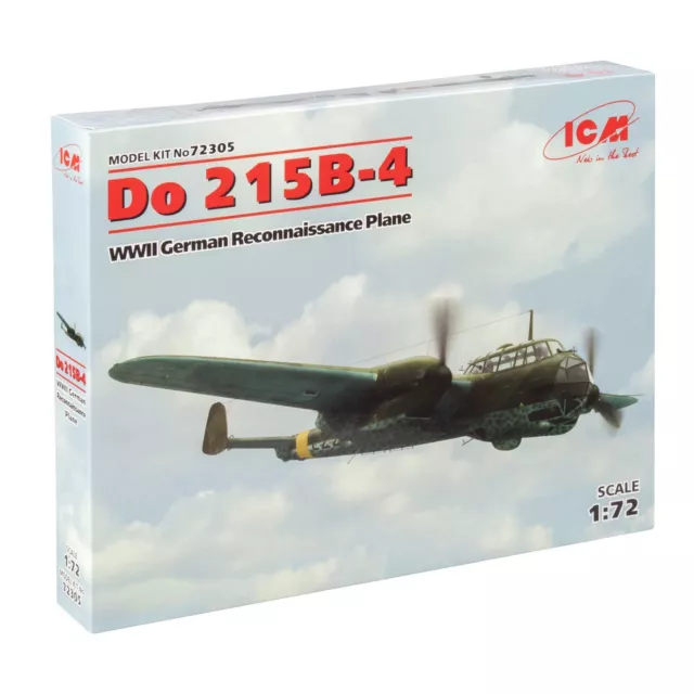 ICM72305 Scale model kit aircraft 1:72 Do215B-4 WWII German reconnaissance plane