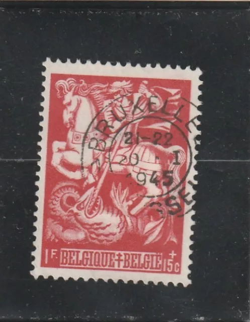 L6156 BELGIQUE timbre Y&T N° 657 de 1944 " Le Dragon " Oblitéré