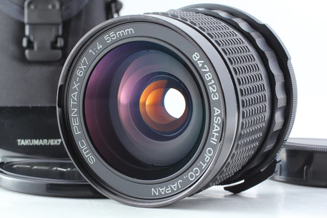 [ Near Mint Avec / Capuche Étui ] Smc pentax 6x7 55mm F/4 Mf Objectif pour 6x7