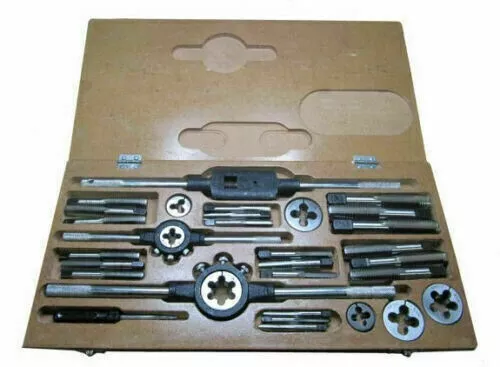 Tap And Die Set 1/4 To 3/4 British Standard Fine- Boxed Complete Bsf
