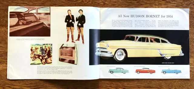 Original 1954 Hudson Hornet Wasp Super Jet Dealer Sales Brochure 3