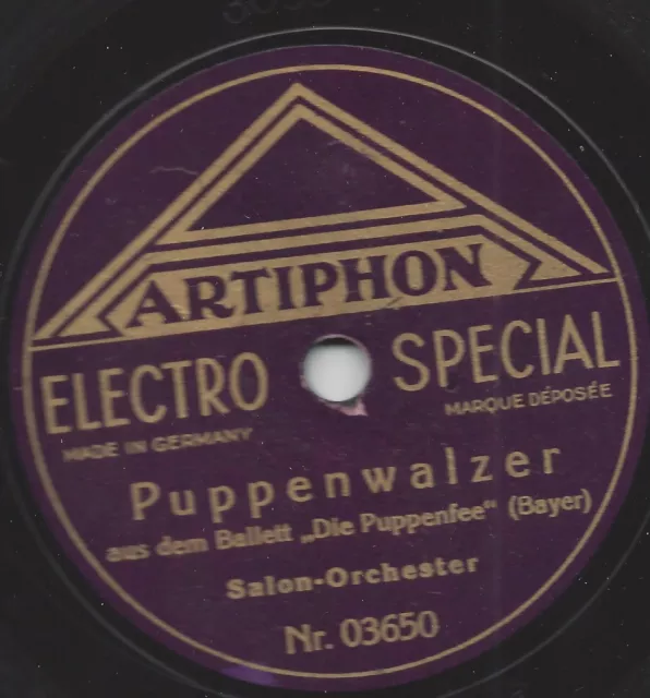 Walzermusik  auf Arthiphon 1927 : Puppenwalzer + Winterstürme