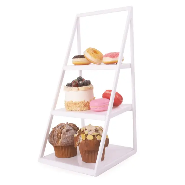 3 Tiered Serving Stand Tray for Parties Dessert Platter Cakes Hotel Restaurant