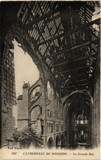 CPA AK Military - Soissons Cathedral - Ruins (696531)